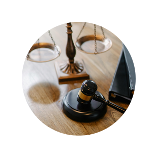 Gavel on a desk